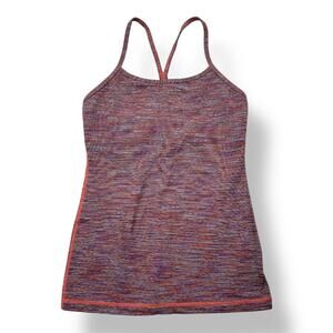 Lululemon Power Y Athletic Tank Top Cami Women's 4 Red Marled Yoga Athletic